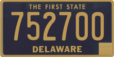 DE license plate 752700