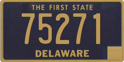 DE license plate 75271