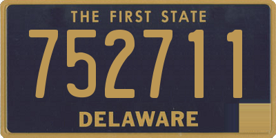 DE license plate 752711