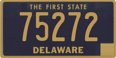 DE license plate 75272