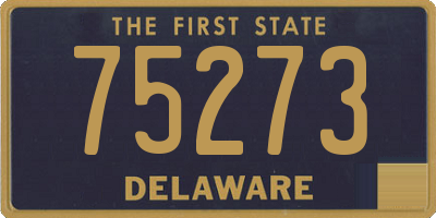 DE license plate 75273