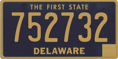 DE license plate 752732