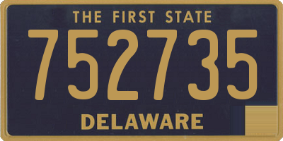 DE license plate 752735