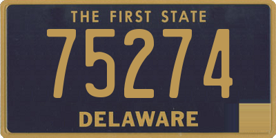 DE license plate 75274