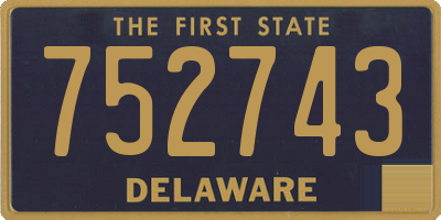 DE license plate 752743