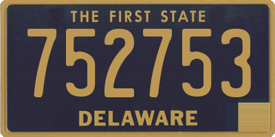 DE license plate 752753