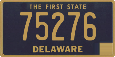 DE license plate 75276