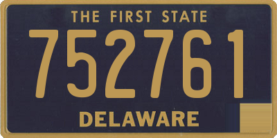 DE license plate 752761