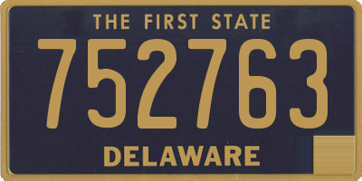 DE license plate 752763