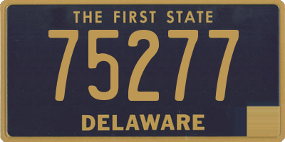 DE license plate 75277