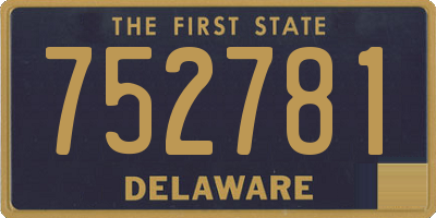 DE license plate 752781