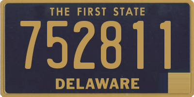 DE license plate 752811
