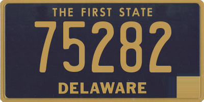 DE license plate 75282