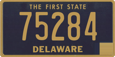 DE license plate 75284