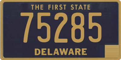 DE license plate 75285