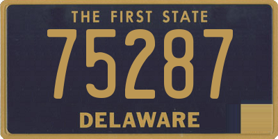 DE license plate 75287