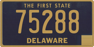 DE license plate 75288