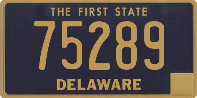 DE license plate 75289