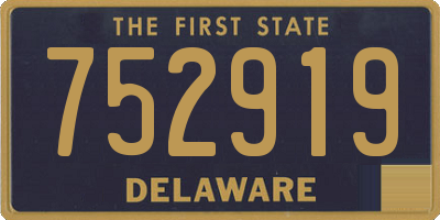 DE license plate 752919