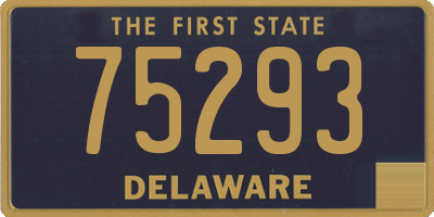 DE license plate 75293