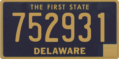 DE license plate 752931