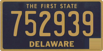 DE license plate 752939