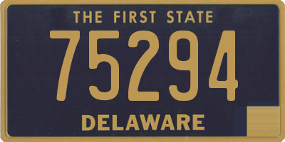 DE license plate 75294