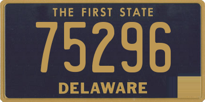 DE license plate 75296