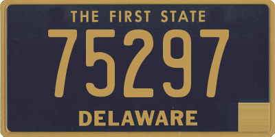DE license plate 75297