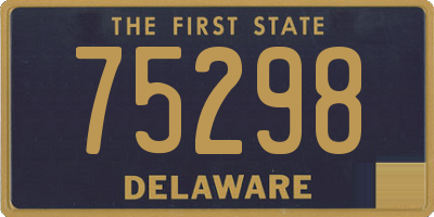 DE license plate 75298