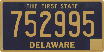 DE license plate 752995