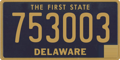 DE license plate 753003