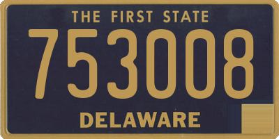 DE license plate 753008