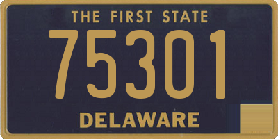 DE license plate 75301