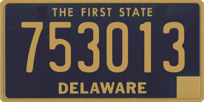 DE license plate 753013