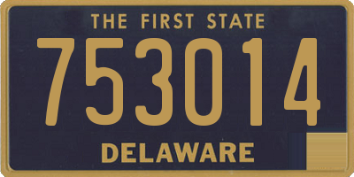 DE license plate 753014