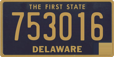 DE license plate 753016