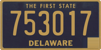 DE license plate 753017