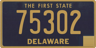 DE license plate 75302