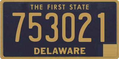 DE license plate 753021