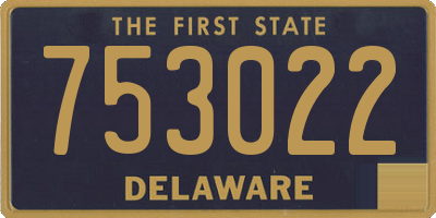 DE license plate 753022