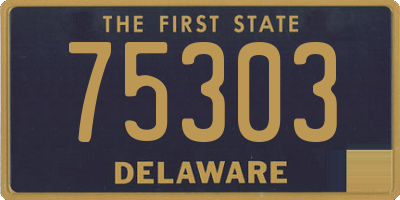 DE license plate 75303
