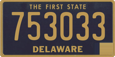 DE license plate 753033