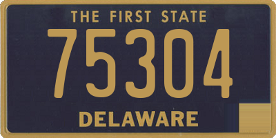 DE license plate 75304