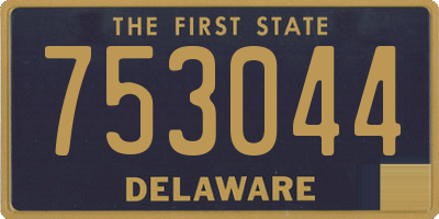 DE license plate 753044