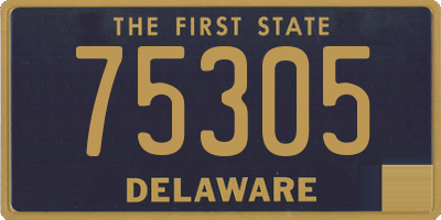 DE license plate 75305