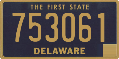 DE license plate 753061