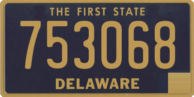 DE license plate 753068
