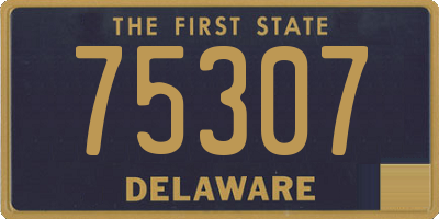 DE license plate 75307