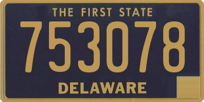 DE license plate 753078